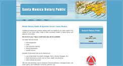 Desktop Screenshot of notarysantamonica.com